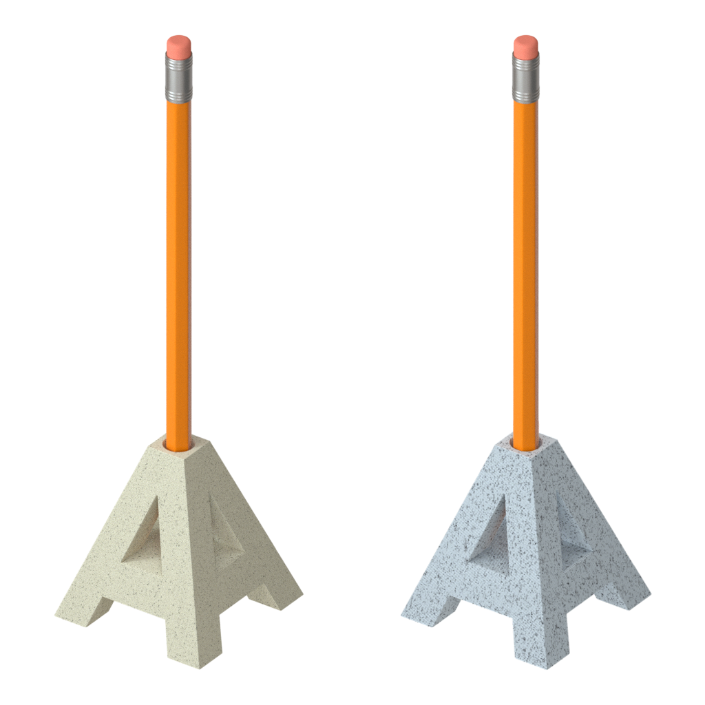 “A” sculpture for a pencil